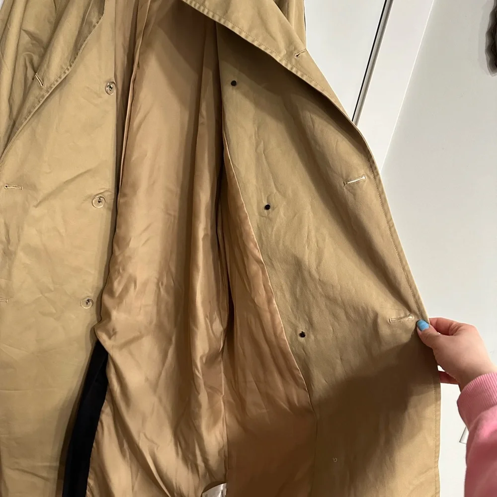 OROTON 2-COLOUR TRENCH COAT OVERSIZED - Picture 7 of 15